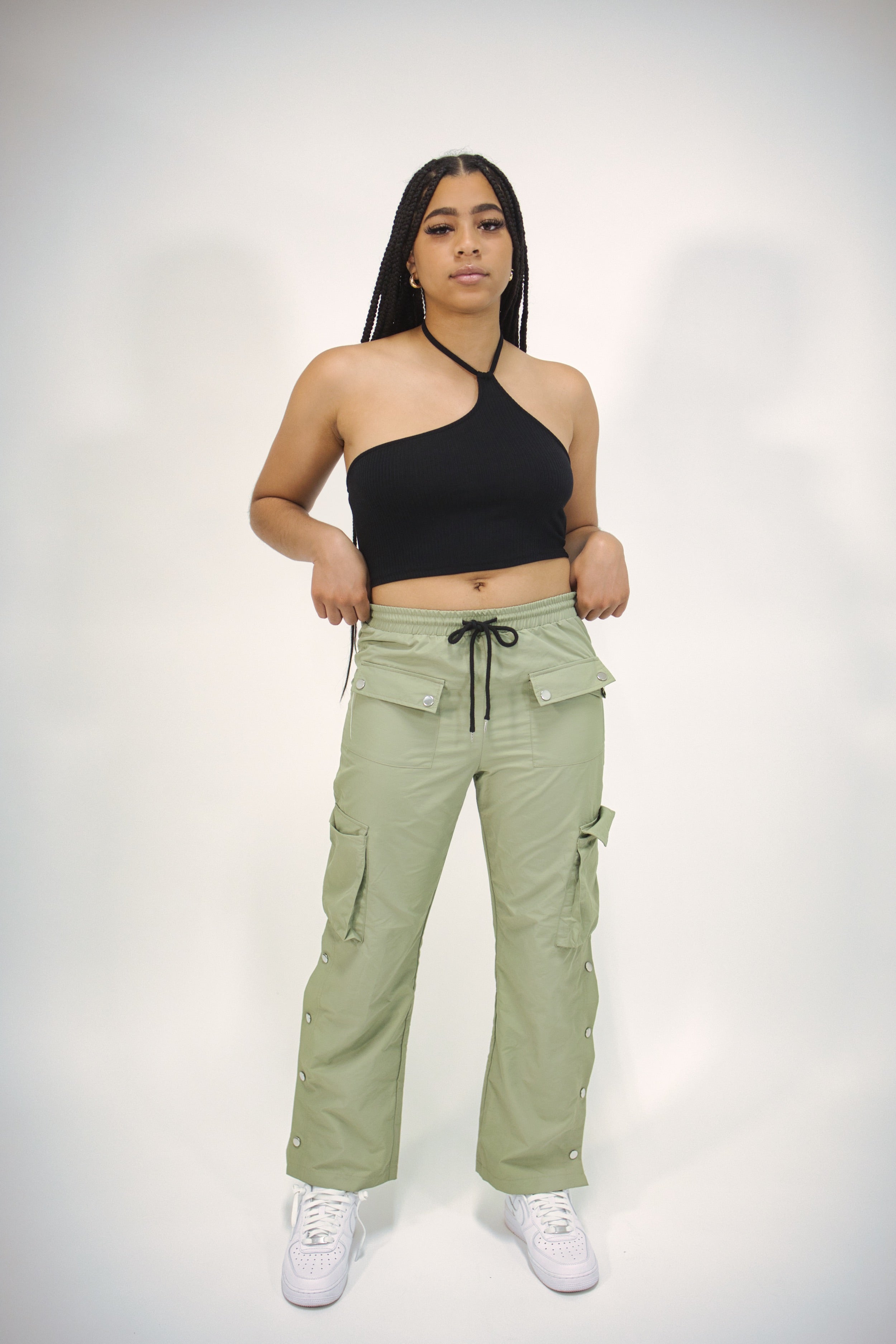 Nala Green Cargo Pants – The Tembea Shop